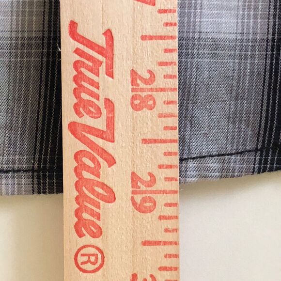 Urban Pipeline Shirt Mens L Button Up Gray Black Plaid Western Cowboy Roll-Tab - Picture 8 of 8